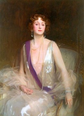 Stående av Grace Elvina Marchioness Curzon Of Kedleston 1925