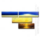 Hand-painted Landscape Oil Painting - Set of 4