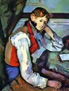 Boy in einer roten Weste 1889