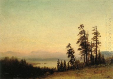 Landschaft mit Hirsch 1876