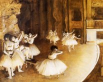 the ballet rehearsal on stage 1874