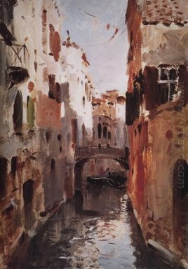 Canal in Venedig 1890
