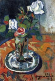 Roses In A Vase 1914