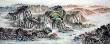 Montagne et de l\'eau - peinture chinoise