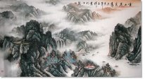 Berge und Wasser - Chinesische Malerei