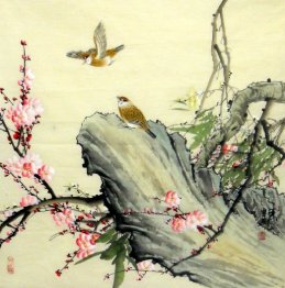 Birds-Flower - Chinese Painting