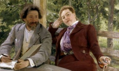 Doppio ritratto di Natalia Nordmann e Ilya Repin 1903