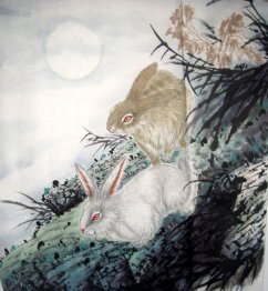 Rabbit - Peinture chinoise