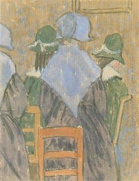 Nuns and schoolgirls standing in church Nuns and schoolgirls standing in church