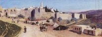 Gerusalemme dalla Porta di Giaffa Ovest And The Citadel 1882