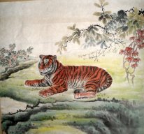 Tiger - Lukisan Cina