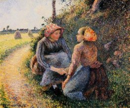 seated and kneeling peasants 1893