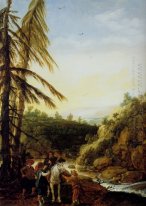 Landscape robbing of a equestrian