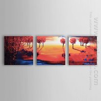 Hand-painted Oil Painting Landscape - Set of 3