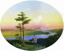 View Of Moscow From Sparrow Hills 1848