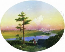 View Of Moscow From Sparrow Hills 1848