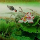 Lotus Chinees schilderij(Semi-handmatige)
