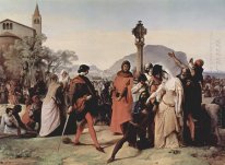 Siciliaanse Avonden Schilderij Serie ScȨne 3 1846