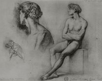 Male Nude e altri studi 1858