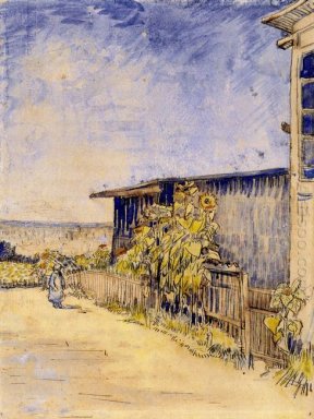 Cabanon avec des tournesols 1887