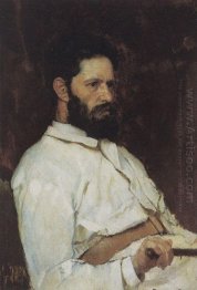 Portrait Of Sculptor Mark Matveevitch Antokolsky 1884