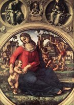 Madonna en kind met Profeten