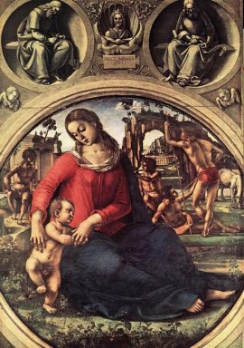 Vierge et l\'Enfant avec Prophètes