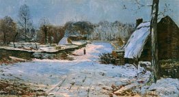 Cottages In The Snow 1891 1