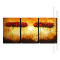 Hand-painted Oil Painting Landscape Landscape - Set of 3