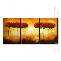 Hand-painted Oil Painting Landscape Landscape - Set of 3