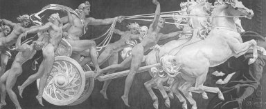 Apollo nel suo carro con le ore 1925