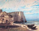 Le scogliere a Etretat dopo la tempesta 1870