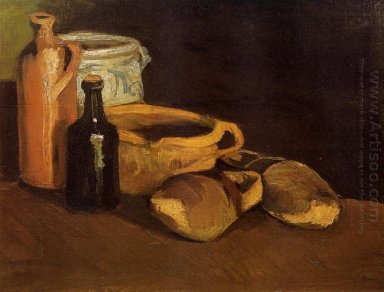 Still Life With Sabots et les pots 1884