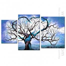 Hand-painted Abstract Oil Painting - Set of 3