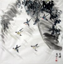 Oiseaux - Peinture chinoise