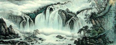 Waterfall - Chinese Painting