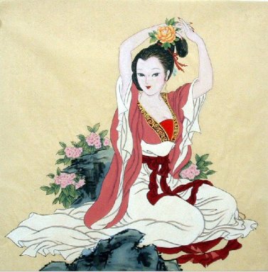 Prachtige Lady-Chinese Spuiten