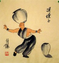 Old Beijingers, Acrobatics - Chinese painting