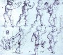 putti bailando y haciendo música 1495