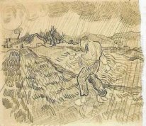 Enclosed Field With A Sower In The Rain 1889