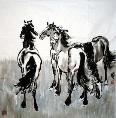 Horse - Pittura cinese