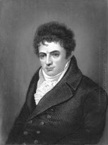 Portrait Gravur von Robert Fulton, Dampfschiff-Innovator