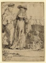 Death Appearing To A Wedded Couple From An Open Grave 1639