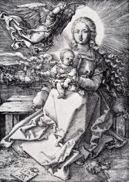 madonna crowned by an angel 1520