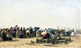 Beach Scene At Trouville 2