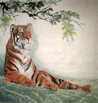 Tijger - Chinees schilderij