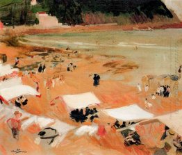 Beach At Zarauz 1910