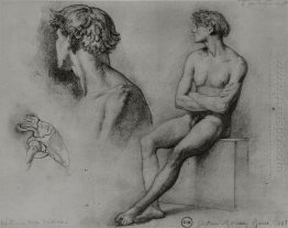 Male Nude And Other Studies 1858