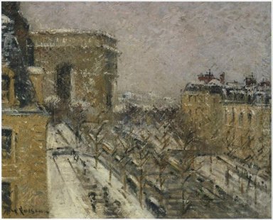 Arc de Triomphe im Schnee