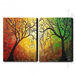 Hand-painted Oil Painting Landscape Landscape - Set of 2